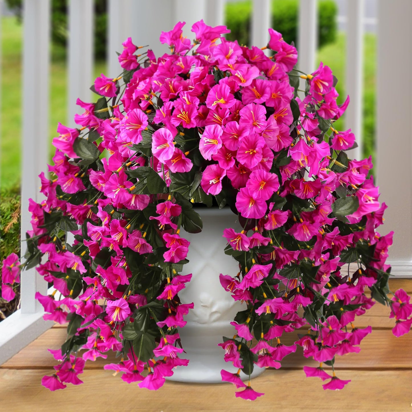 On Sale-Artificial Faux Hanging Flowers Plants - UV resistant, Waterproof,Windproof