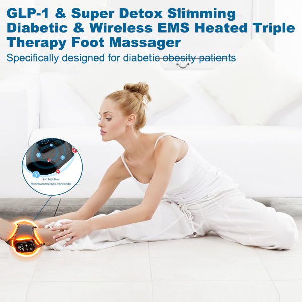 Hermsa® GLP-1 & Super Detox Slimming Diabetic & Wireless EMS Heated Triple Therapy Foot Massager ✅ Supports weight management, heart health, diabetes, gut & women’s health, while firming skin & boosting energy.