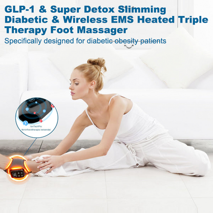 Hermsa® GLP-1 & Super Detox Slimming Diabetic & Wireless EMS Heated Triple Therapy Foot Massager ✅ Supports weight management, heart health, diabetes, gut & women’s health, while firming skin & boosting energy.
