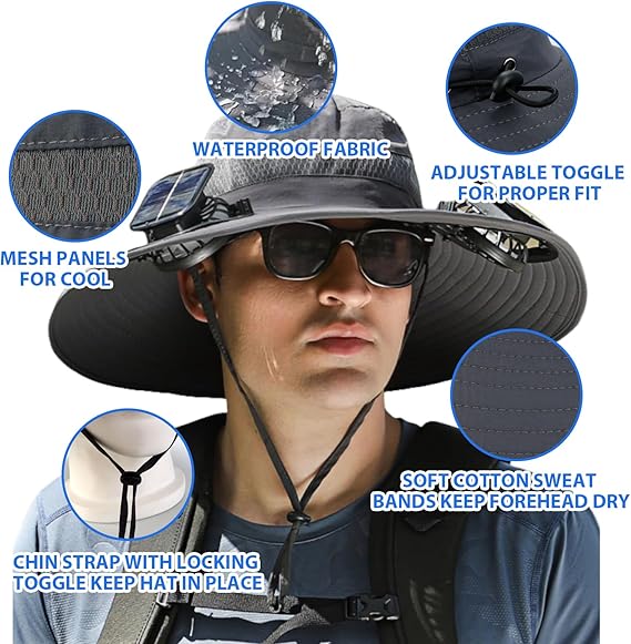 2025 New Helidio® Ultralight Solar Fan Sun Hat 🏆 80K+ SOLD!
