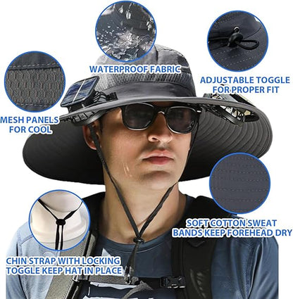 2025 New Helidio® Ultralight Solar Fan Sun Hat 🏆 80K+ SOLD!