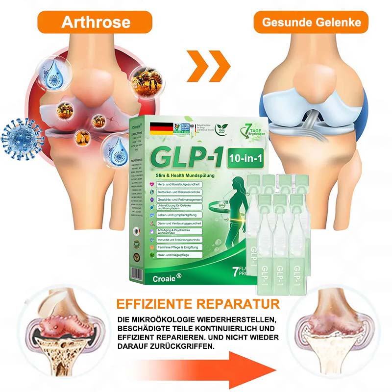 （备注：德国不跑，美国24号跑，其他国家随便）CROAIE® GLP-1 10-IN-1-Gesundheitslösung zum Einnehmen (nur einmal täglich, sichtbare Veränderungen in 7 Tagen) 💪 Bei Fettleibigkeit, Herz-Kreislauf-Gesundheit, Diabetes, Schlafapnoe, Darmgesundheit, Gelenkproblemen und mehr