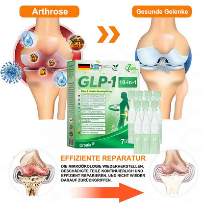 （备注：德国不跑，美国24号跑，其他国家随便）CROAIE® GLP-1 10-IN-1-Gesundheitslösung zum Einnehmen (nur einmal täglich, sichtbare Veränderungen in 7 Tagen) 💪 Bei Fettleibigkeit, Herz-Kreislauf-Gesundheit, Diabetes, Schlafapnoe, Darmgesundheit, Gelenkproblemen und mehr