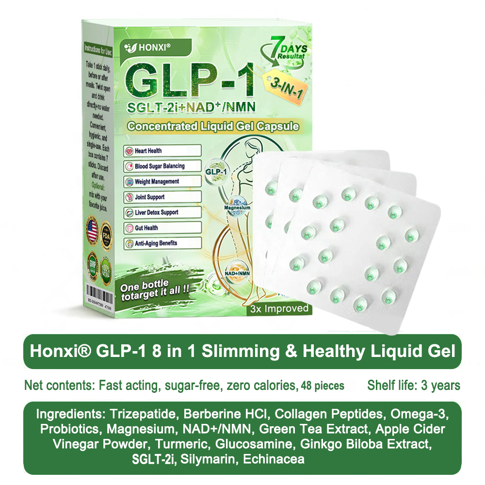 （备注：澳大利亚墨西哥12.1跑，其他随意）US Online | Honxi® 3-in-1(GLP-1+SGLT-2i+NAD⁺/NMN) Concentrated Liquid Gel Capsule