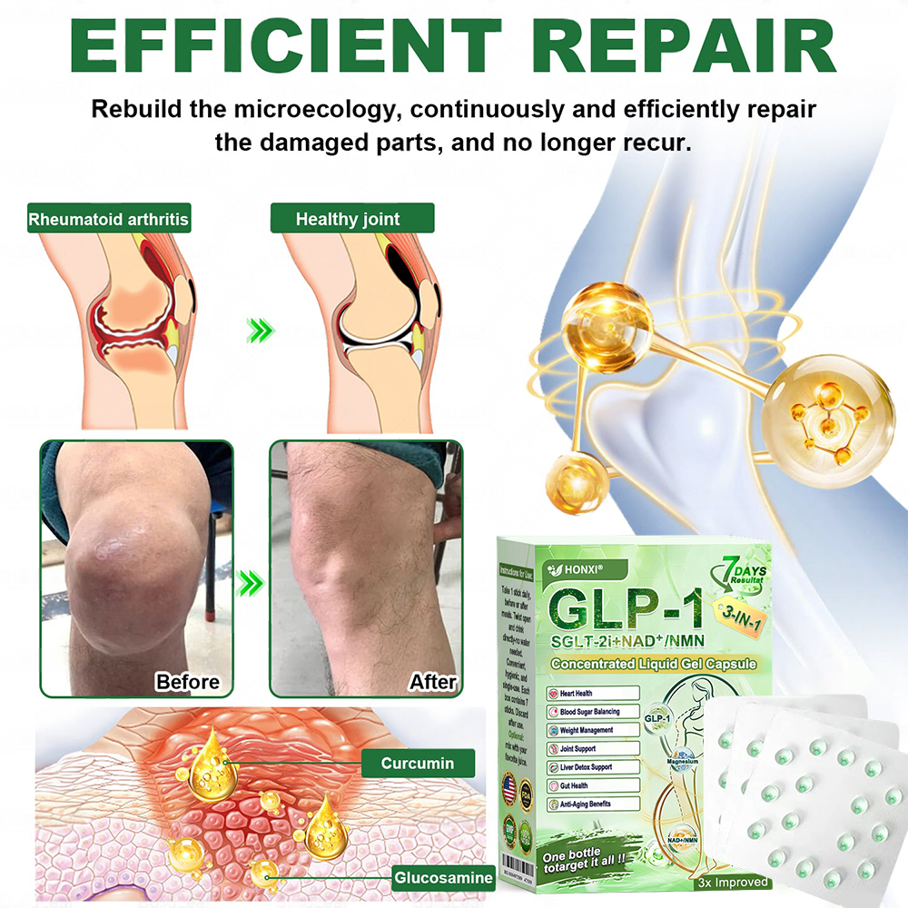 （备注：澳大利亚墨西哥12.1跑，其他随意）US Online | Honxi® 3-in-1(GLP-1+SGLT-2i+NAD⁺/NMN) Concentrated Liquid Gel Capsule