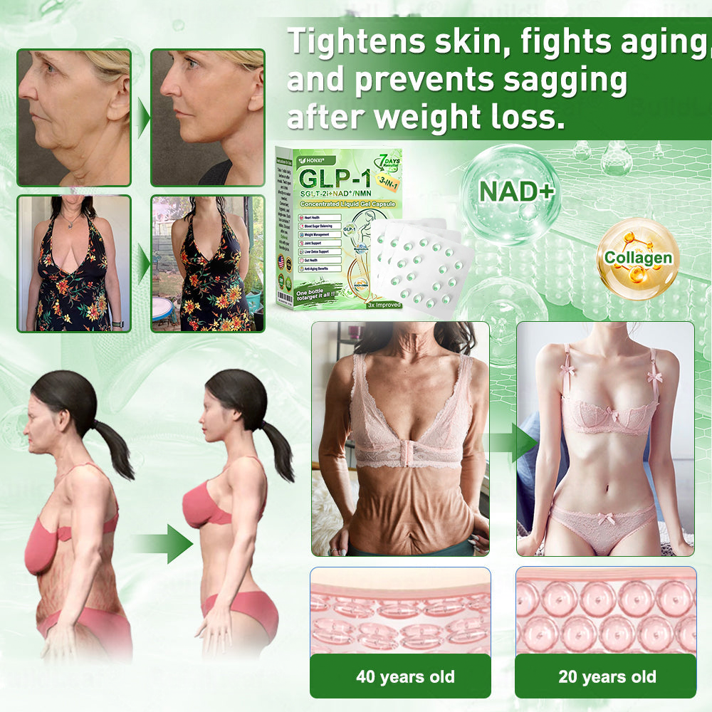 （备注：澳大利亚墨西哥12.1跑，其他随意）US Online | Honxi® 3-in-1(GLP-1+SGLT-2i+NAD⁺/NMN) Concentrated Liquid Gel Capsule