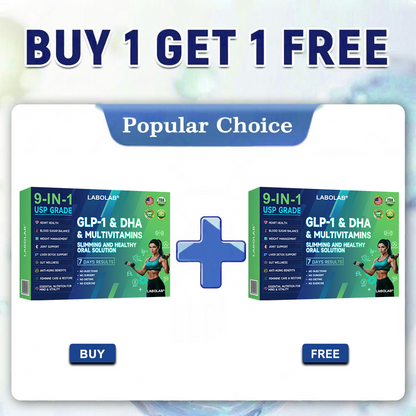 Labolab® GLP-1 & DHA & Multivitamins 9-in-1 USP Grade Slimming & Healthy Oral Solution(Once a day, results in 7 days), With 100 Billion CFU Active Probiotics, Supports weight management, heart health, diabetes, gut & women’s health, while firming skin.