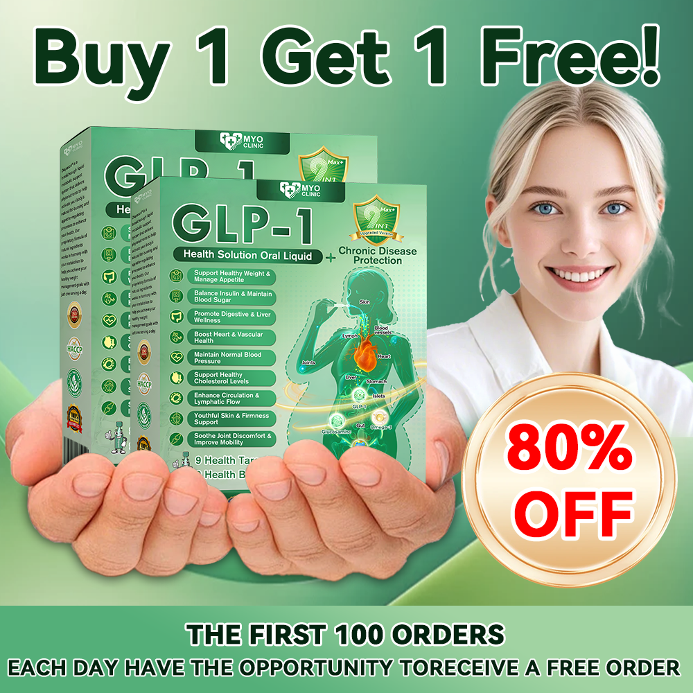 Official Store | Myo Clinic GLP-1 9-IN-1 Slim & Healthy Oral Solution(Once a day, visible results in 7 days) Supports obesity, cardiovascular health, diabetes, sleep apnea, gut health, joint issues, while also firming the skin and boosting energy