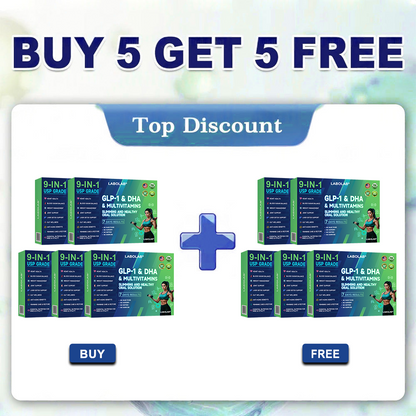 Labolab® GLP-1 & DHA & Multivitamins 9-in-1 USP Grade Slimming & Healthy Oral Solution(Once a day, results in 7 days), With 100 Billion CFU Active Probiotics, Supports weight management, heart health, diabetes, gut & women’s health, while firming skin.