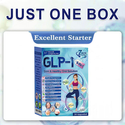 Official Store | Honxi® Longevity GLP-1 8-in-1 Slim & Healthy Oral Solution(Once a day, visible results in 7 days) Supports obesity, cardiovascular health, diabetes, sleep apnea, gut health, joint issues, while also firming the skin and boosting energy