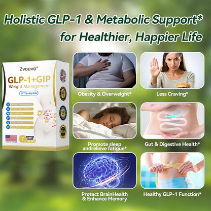 Labolab® GLP-1 & GIP 70 billion CFU slimming and health probiotics (one capsule daily, effective in 7 days) supports weight management, heart and cardiovascular health, hormone balance, diabetes, gut and women's health, while firming the skin.