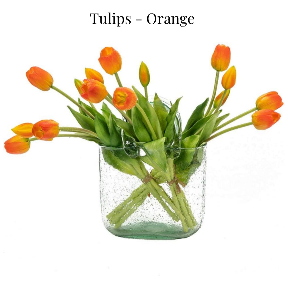 On Sale🔥Artificial Tulips Flowers - Real Touch Latex Bouquet - UV resistant, Waterproof,Windproof