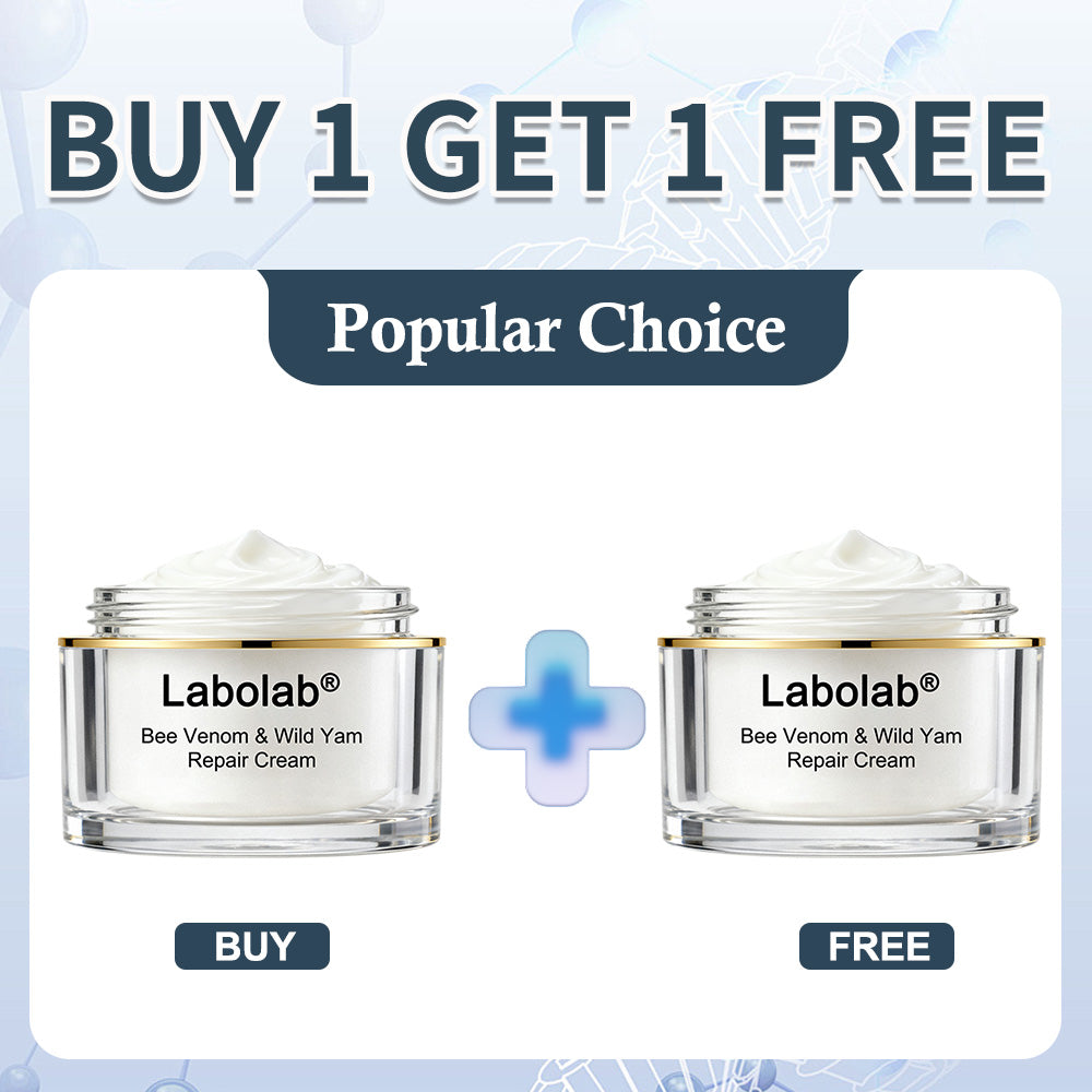 Labolab® USP Bee Venom & Wild Yam Repair Cream For Hormonal Balance, Anti-aging, Hydrating, Skin Repair, Even Tone, Preventing frostbite，Acne and Dark Spot Treatment, Wart and Mole Removal, Psoriasis Relief