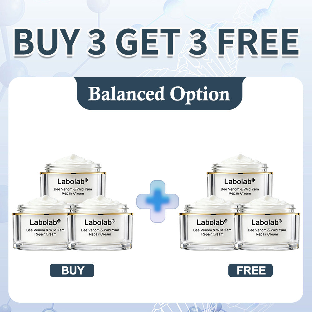 Labolab® USP Bee Venom & Wild Yam Repair Cream For Hormonal Balance, Anti-aging, Hydrating, Skin Repair, Even Tone, Preventing frostbite，Acne and Dark Spot Treatment, Wart and Mole Removal, Psoriasis Relief