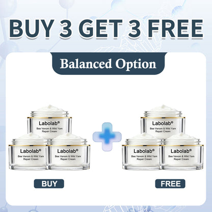 Labolab® USP Bee Venom & Wild Yam Repair Cream For Hormonal Balance, Anti-aging, Hydrating, Skin Repair, Even Tone, Preventing frostbite，Acne and Dark Spot Treatment, Wart and Mole Removal, Psoriasis Relief