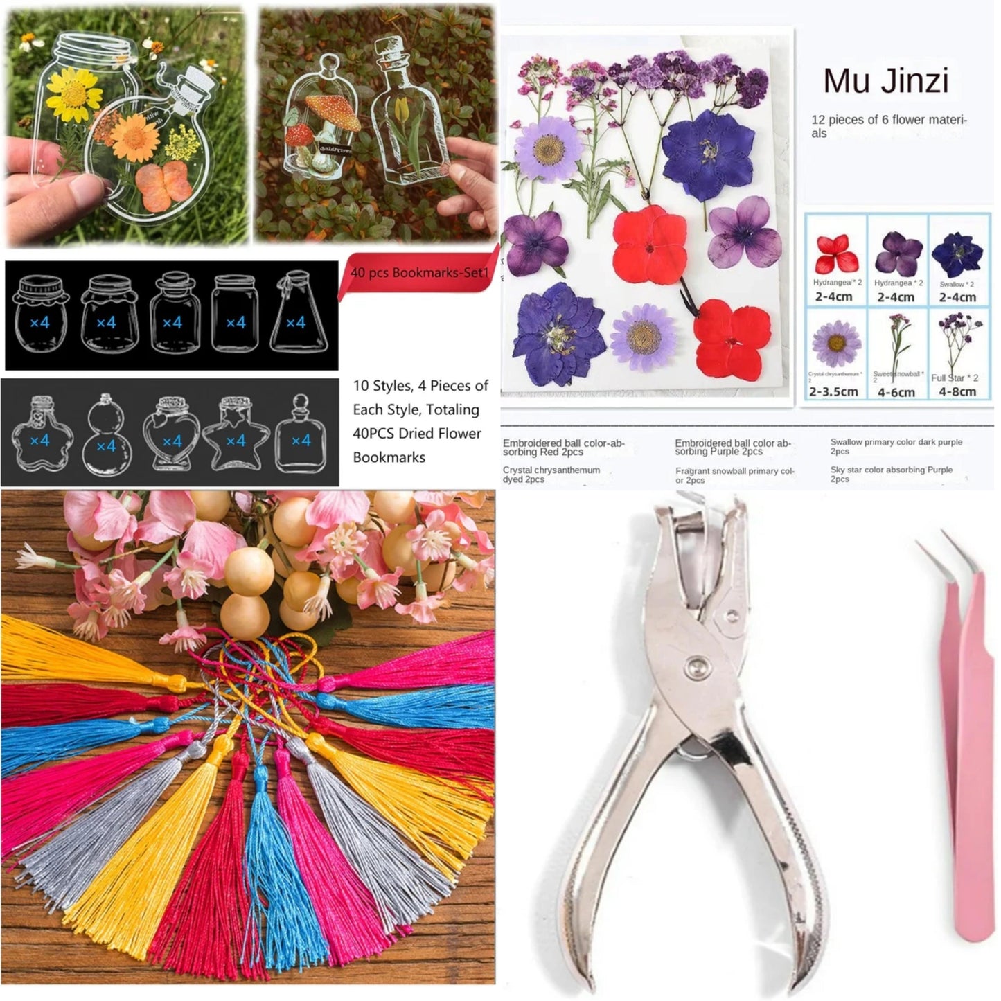 LAST DAY 85% OFF🔥Transparent Dried Flower Bookmarks