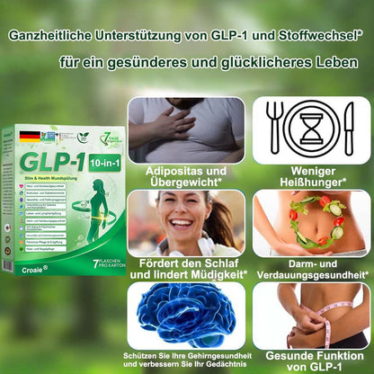 （备注：德国不跑，美国24号跑，其他国家随便）CROAIE® GLP-1 10-IN-1-Gesundheitslösung zum Einnehmen (nur einmal täglich, sichtbare Veränderungen in 7 Tagen) 💪 Bei Fettleibigkeit, Herz-Kreislauf-Gesundheit, Diabetes, Schlafapnoe, Darmgesundheit, Gelenkproblemen und mehr
