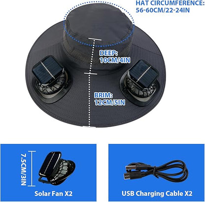 2025 New Helidio® Ultralight Solar Fan Sun Hat 🏆 80K+ SOLD!