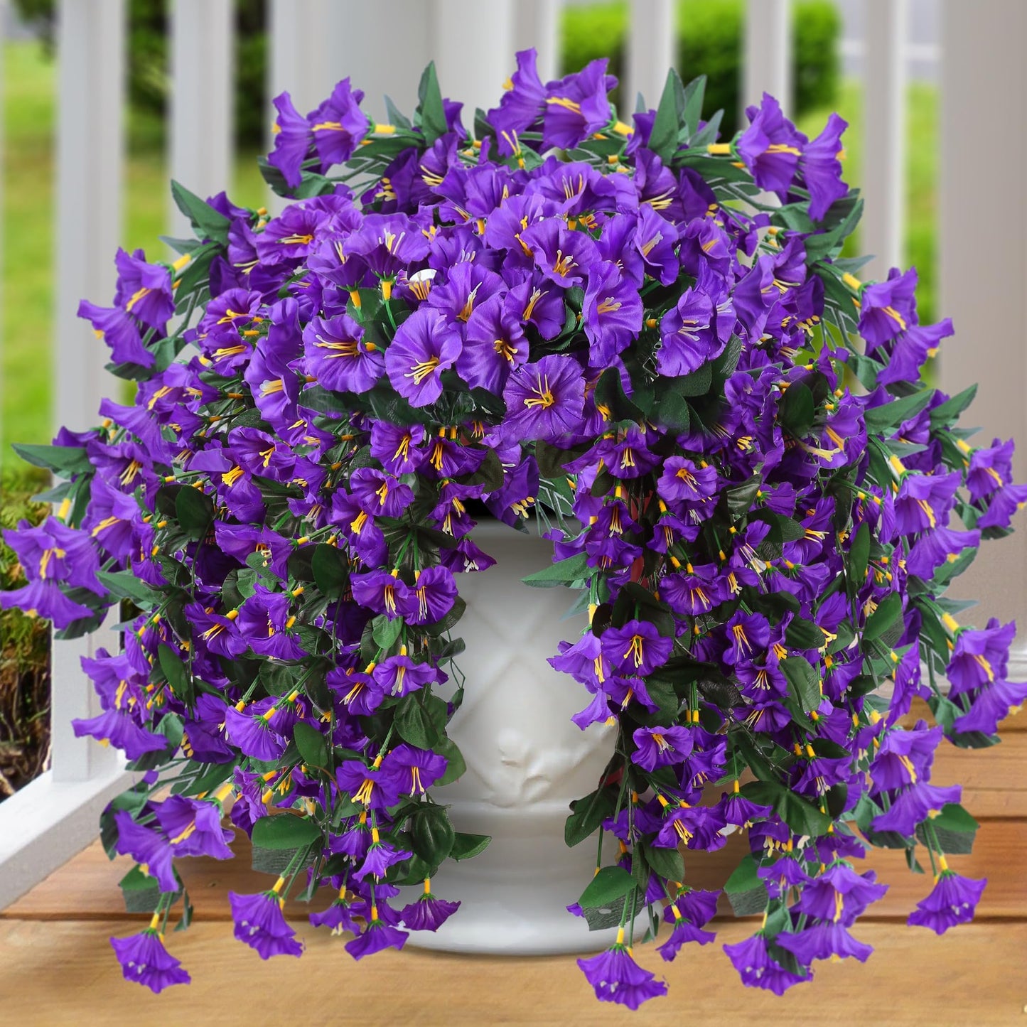 On Sale-Artificial Faux Hanging Flowers Plants - UV resistant, Waterproof,Windproof