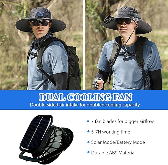 2025 New Helidio® Ultralight Solar Fan Sun Hat 🏆 80K+ SOLD!