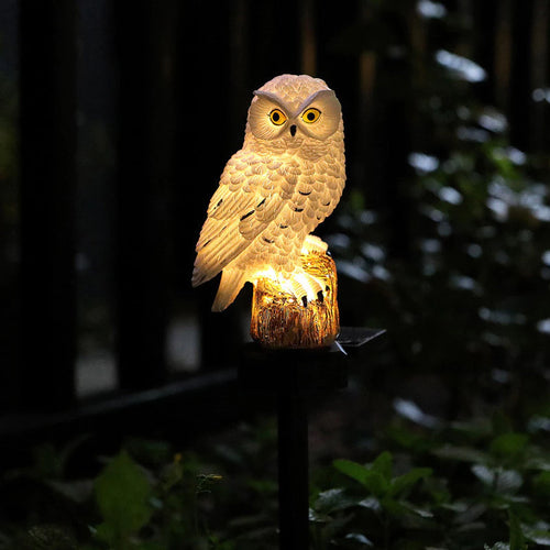 Halloween Pre Sale--Free shipping🔥Waterproof Solar Owl Light – LED Pathway Light for Lawn, Garden & Outdoor Decor