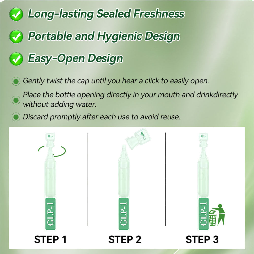 Official Store | Myo Clinic GLP-1 9-IN-1 Slim & Healthy Oral Solution(Once a day, visible results in 7 days) Supports obesity, cardiovascular health, diabetes, sleep apnea, gut health, joint issues, while also firming the skin and boosting energy